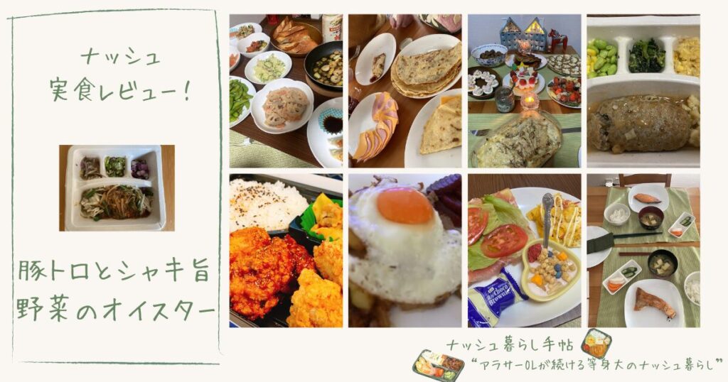 ナッシュの豚トロとシャキ旨野菜のオイスターはまずい？量やカロリーを徹底レビュー！